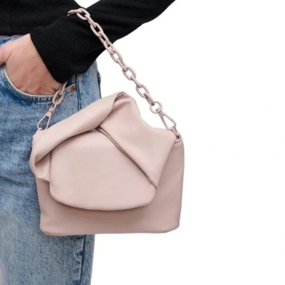 Urban Expressions Vegan Faux Leather Convertible Crossbody Bag Pink NWT - Picture 12 of 12